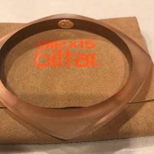 Alexis Bittar Pink Rounded Square Bangle